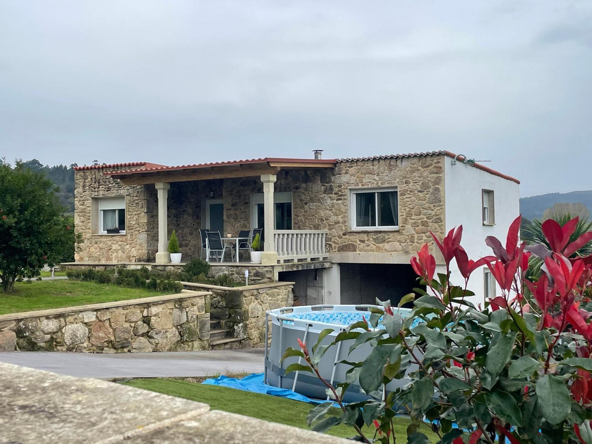 Casa Vanguardista En El Campo Cerca De Santiago Pontevedra Esterno foto